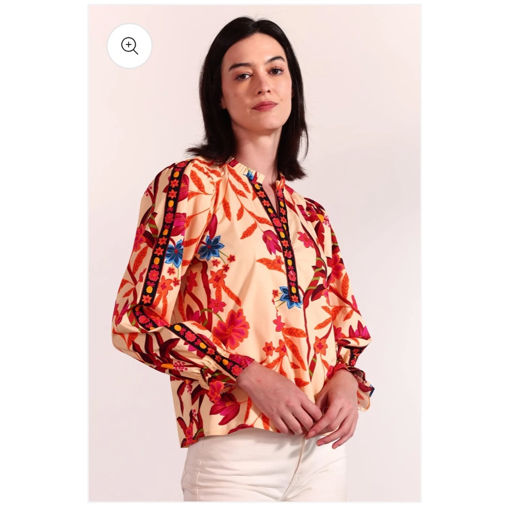 NWT Maude Vivante Botanical Vines Ashley Top